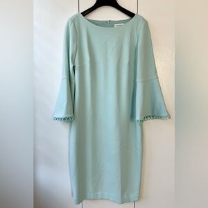 NWOT: 👗 Calvin Klein Tiffany Blue Embroidered Cocktail Dress